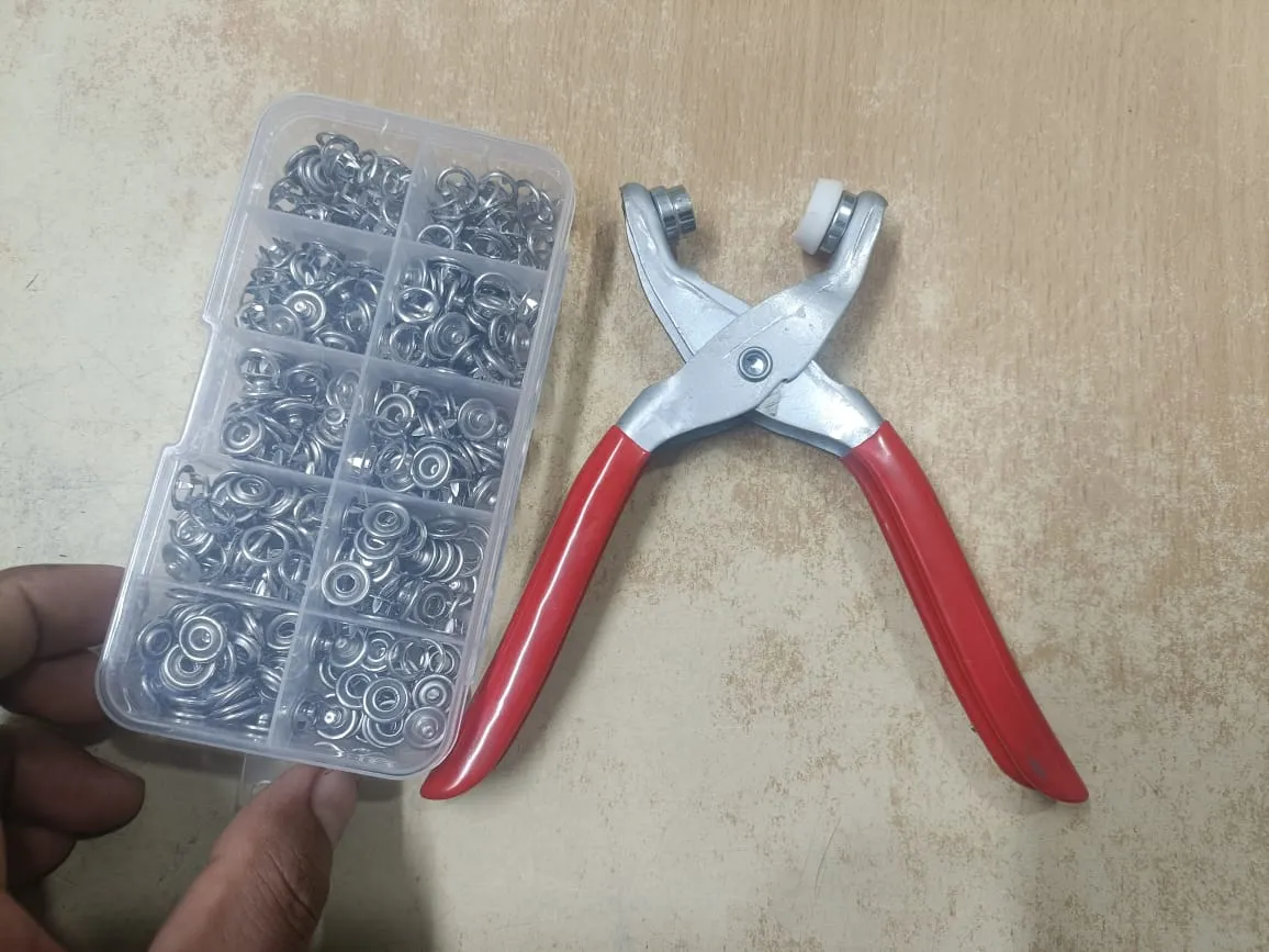 Hand press snap button Piler Kit